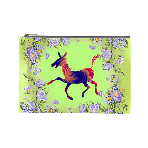 Funny Donkey Cosmetic Bag (Large) from ArtsNow.com Front