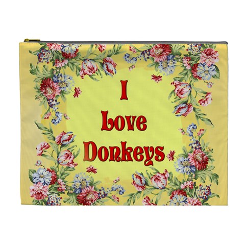 Love Donks Cosmetic Bag (XL) from ArtsNow.com Front