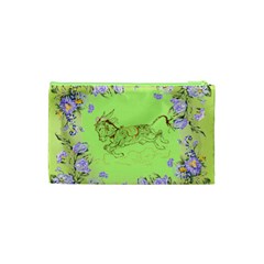 Leaping donkey Cosmetic Bag (Small) from ArtsNow.com Back