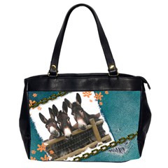 Three donks Oversize Office Handbag (Two Sides) Front