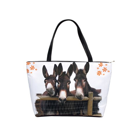 Three donks Classic Shoulder Handbag Front