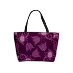Purple Tulips Squares Classic Shoulder Handbag