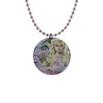  Yumi Sugai angels.The angel of the rose sapphire  Button Necklace
