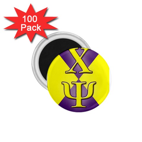 Chi Psi Insignia 1 1.75  Magnet (100 pack)  from ArtsNow.com Front