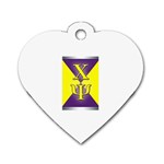 Chi Psi Insignia 1 Dog Tag Heart (One Side)
