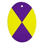 chi psi emblem Ornament (Oval)