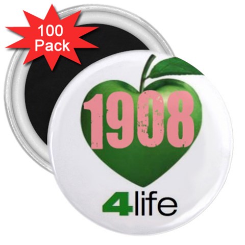 AKA 1908 4 life3 3  Magnet (100 pack) from ArtsNow.com Front