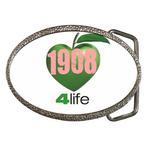 AKA 1908 4 life3 Belt Buckle from ArtsNow.com Front