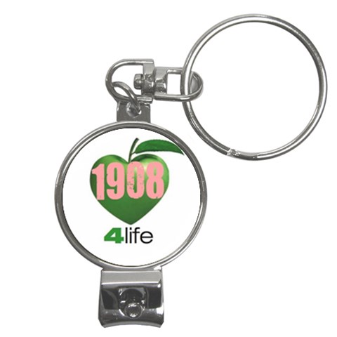 AKA 1908 4 life3 Nail Clippers Key Chain from ArtsNow.com Front
