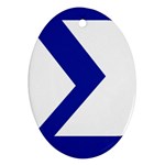 sigma GreekLetters Ornament (Oval)