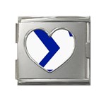 sigma GreekLetters Mega Link Heart Italian Charm (18mm)