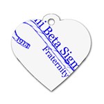 sigma 4_canes_peppermint_single Dog Tag Heart (One Side)