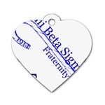 sigma 4_canes_peppermint_singl Dog Tag Heart (One Side)