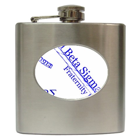 sigma 4_canes_peppermint_sin Hip Flask (6 oz) from ArtsNow.com Front