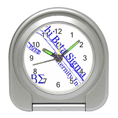 sigma 4_canes_peppermint_sin Travel Alarm Clock from ArtsNow.com Front