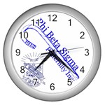 sigma 4_canes_peppermint_si Wall Clock (Silver)