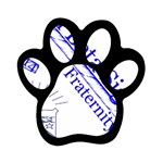 sigma 4_canes_peppermint_si Magnet (Paw Print)