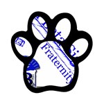 sigma 4_canes_peppermint_ Magnet (Paw Print)