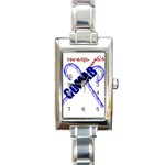 sigma 2-canes-by-albin-graphi Rectangular Italian Charm Watch