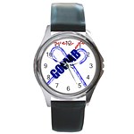 sigma 2-canes-by-albin-graphi Round Metal Watch