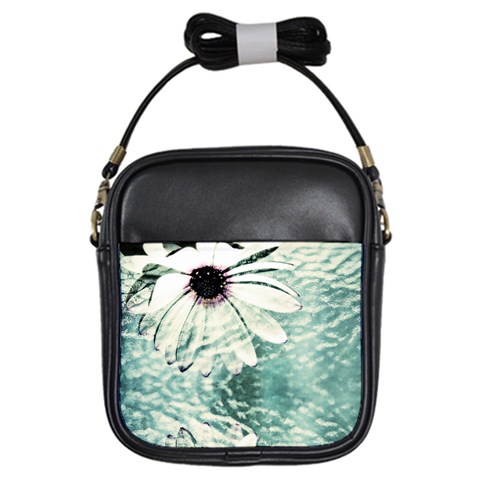 Grunge Daisy Girls Sling Bag from ArtsNow.com Front