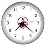 shriners_hospitals_detail Wall Clock (Silver)