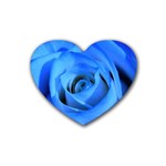 Blue Rose Custom Heart Coaster (4 pack)