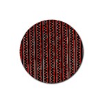 Red Tigio Custom Rubber Round Coaster (4 pack)