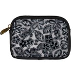 Gray Paisley Custom Digital Camera Leather Case