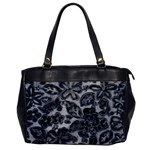 Gray Paisley Custom Oversize Office Handbag (One Side)