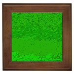 Green Custom Framed Tile