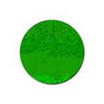 Green Custom Rubber Round Coaster (4 pack)