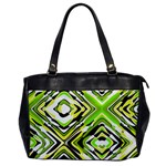 Green Maze Custom Oversize Office Handbag (One Side)