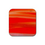 Orange Haze Custom Rubber Square Coaster (4 pack)