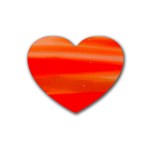 Orange Haze Custom Heart Coaster (4 pack)