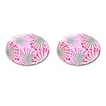 Pink Fireworks Custom Cufflinks (Oval)
