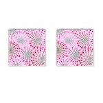 Pink Fireworks Custom Cufflinks (Square)