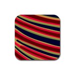 Candy Cane Custom Rubber Square Coaster (4 pack)