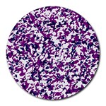 Purple Inferno Custom Round Mousepad