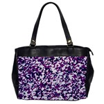 Purple Inferno Custom Oversize Office Handbag (One Side)