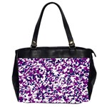 Purple Inferno Custom Oversize Office Handbag (Two Sides)