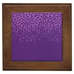 Purple Leopard Custom Framed Tile