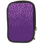 Purple Leopard Custom Compact Camera Leather Case