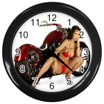 Red Hot Cruiser Wall Clock (Black)