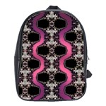 Fractal Lace Serpent-013 School Bag (Large)