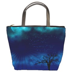 Midnight Blue Outdoors_003b Bucket Bag from ArtsNow.com Front