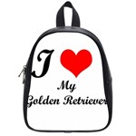 I Love My Golden Retriever School Bag (Small)