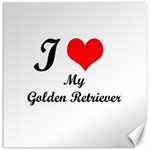I Love Golden Retriever Canvas 20  x 20 