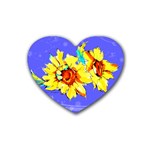 Sunflower Heart Coaster (4 pack)