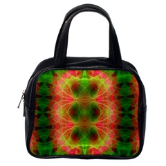 Fractal Fluro 005 Classic Handbag (Two Sides) from ArtsNow.com Back